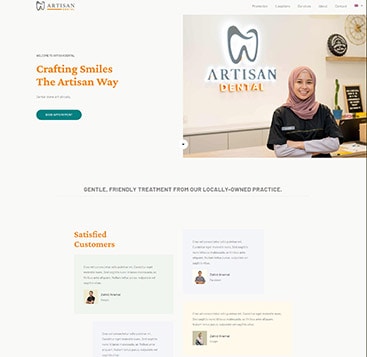 Artisan Dental Clinic Zahid Aramai-Freelance-Web-Designer