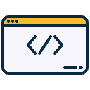 simple coding icon zahidaramai home.png